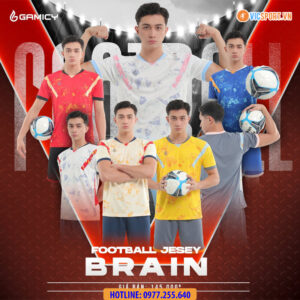 Áo đá banh không logo Gamicy Brain