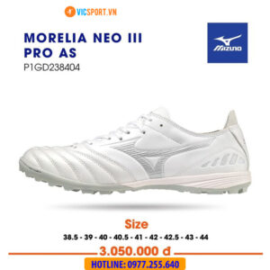 Giày đá banh Mizuno Morelia Neo III Pro AS đế TF chính hãng