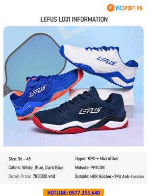 Giày Pickleball - Tennis - Cầu lông Lefus L031
