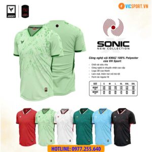 Áo đá banh không logo VH Sonic