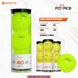 Bóng Pickleball thi đấu FoxAce 40L (hộp 3 quả)