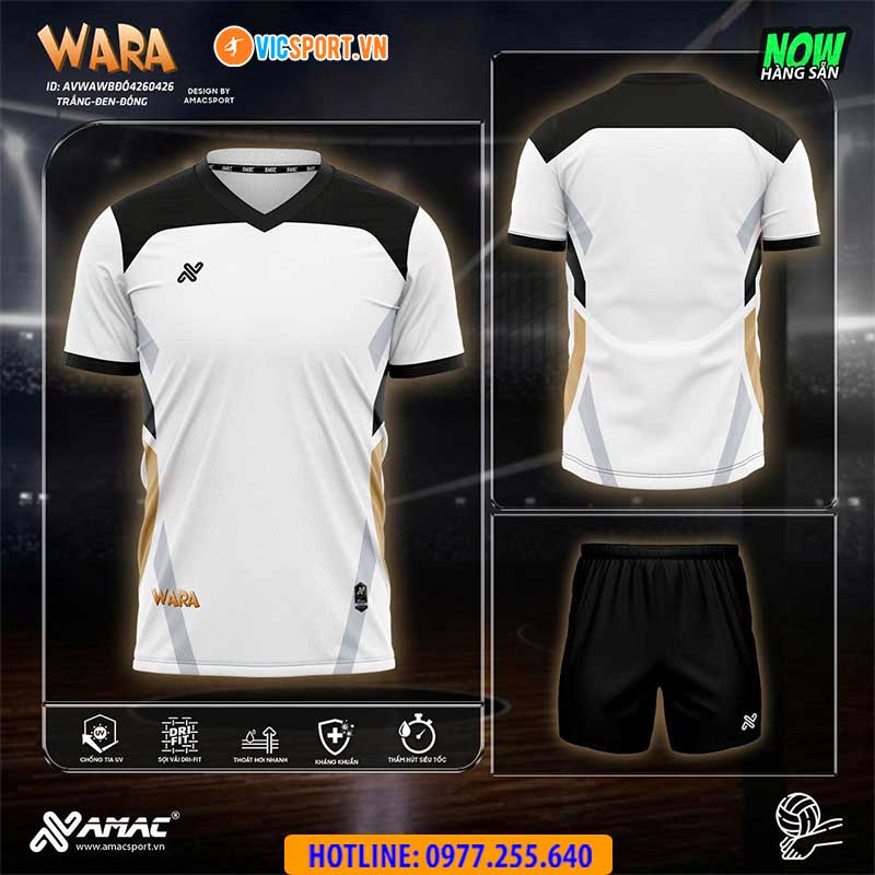 Quần áo bóng chuyền Amac Wara nam nữ - Hình ảnh 16