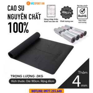 Thảm yoga cao su Yasu dày 4mm