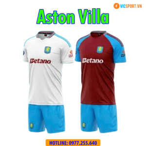 Áo đá banh Clb Aston Villa mùa giải 2024-2025 vải mè