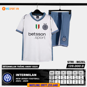 Áo đá banh Strivend Clb Inter Milan mùa giải 2024-2025