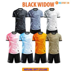 Áo đá banh thiết kế Amac Black Widow