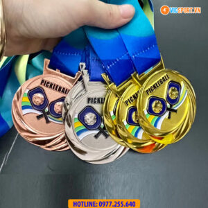 Huy chương Pickleball dây xanh