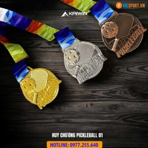 Huy chương Pickleball 01 hình vợt