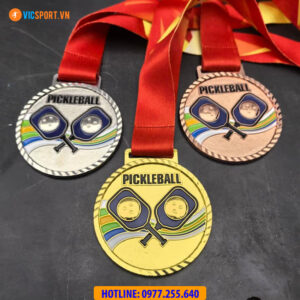 Huy chương Pickleball dây đỏ