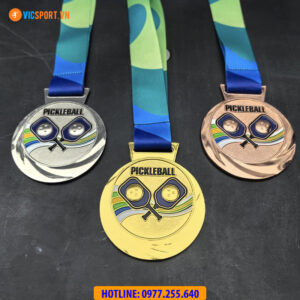 Huy chương Pickleball dây xanh