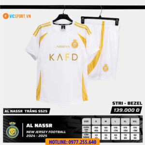 Áo đá banh Strivend Clb Al Nassr mùa giải 2024-2025
