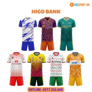 Áo đá banh thiết kế Higo Bank