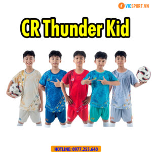 Áo đá banh trẻ em CR Thunder
