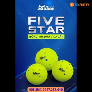 Bóng thi đấu Pickleball Zocker Five Star