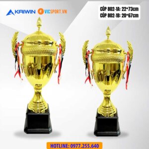 Cúp vàng kim loại lớn Kaiwin 802