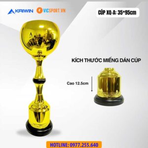 Cúp kim loại quả bóng Kaiwin XQ - 95cm