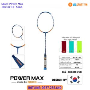 Khung vợt cầu lông Apacs Power Max Hector 10
