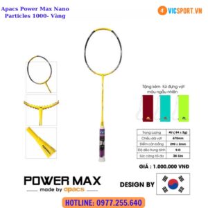 Khung vợt cầu lông Apacs Power Max Nano Particles 1000