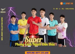 Áo đá banh thiết kế Domin Super