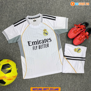 Áo đá banh trẻ em Clb Real Madrid mùa giải 2025-2026