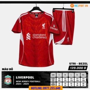 Áo đá banh trẻ em Strivend Clb Liverpool mùa giải 2024-2025