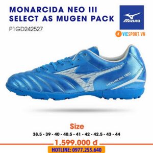 Giày đá banh chính hãng Mizuno Monarcida Neo 3 Select AS đế TF