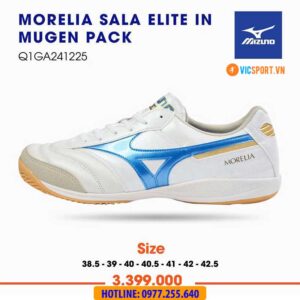 Giày đá banh chính hãng Mizuno Sala Elite in Mugen Pack đế IC