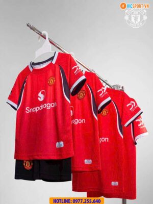 Áo đá banh trẻ em thiết kế Clb Manchester United