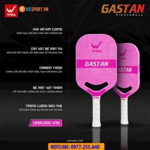 Vợt pickleball Wika Gastan không viền