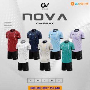 Áo đá banh không logo CV Nova