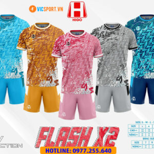 Áo đá banh thiết kế Higo Flast X2