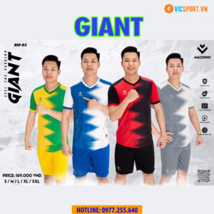 Áo đá banh không logo Hacorio Giant - RIO 03