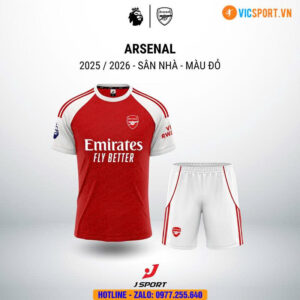 Áo đá banh Clb Arsenal mùa giải 2025-2026