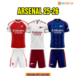 Áo đá banh Clb Arsenal mùa giải 2025-2026