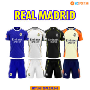 Áo đá banh Clb Real Madrid mùa giải 2025-2026