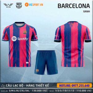 Áo bóng đá thiết kế Clb Barcelona mùa giải 2025-2026