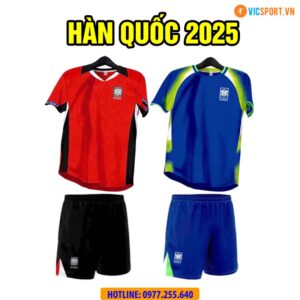 Áo đá banh đội tuyển Hàn Quốc 2025 vải mè