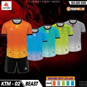 Áo đá banh không logo Kotomi Beast