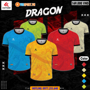 Áo đá banh không logo Kotomi Dragon