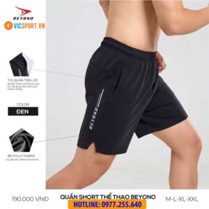 Quần short thể thao nam đa năng Beyono QLC03
