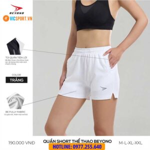 Quần short thể thao nữ đa năng Beyono QLC03