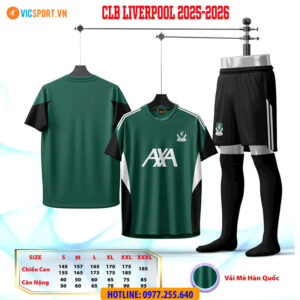 Áo đá banh Clb Liverpool mùa giải 2025-2026 vải mè