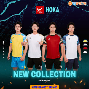 Áo đá banh không logo Wika Hoka