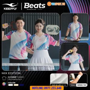 Áo cầu lông pickleball KeepFly Beats đa năng
