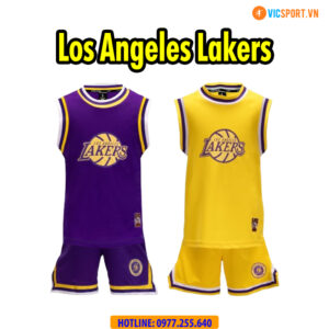 Quần áo bóng rổ Strivend trẻ em Los Angeles Lakers