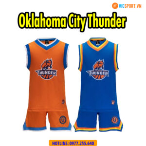 Quần áo bóng rổ Strivend trẻ em Oklahoma City Thunder