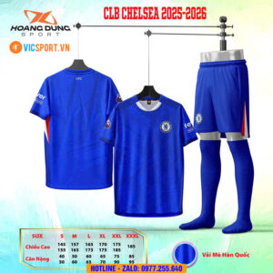 Áo đá banh Clb Chelsea mùa giải 2025-2026 vải mè