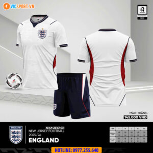 Áo đá banh đội tuyển Anh WC 2026 vải mè