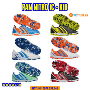 Giày đá banh trẻ em Pan Nitro đế IC đá sân futsal