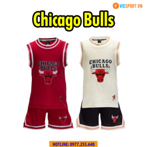 Quần áo bóng rổ Strivend trẻ em Chicago Bulls